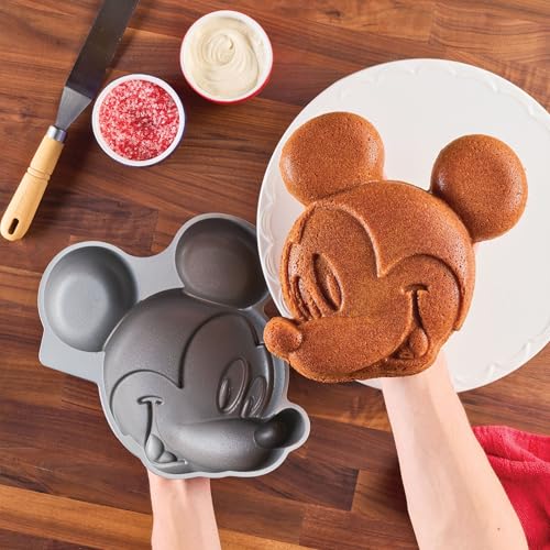 Farberware Disney Bake with Mickey Mouse Nonstick Bakeware Cake Decorating/Baking Dish, 3D Cake Pan - Gray - image 9