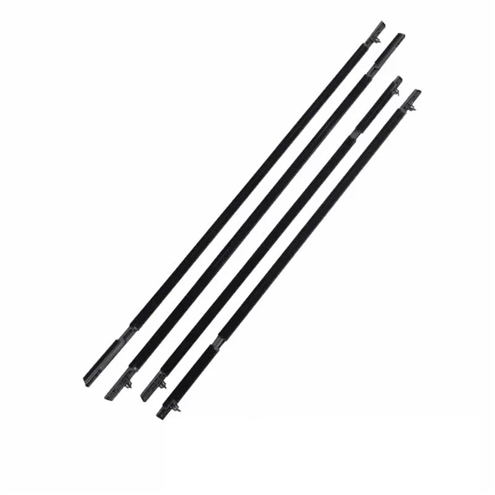 Vamhhx Black 4Piece Car Rubber Sealing Strips Window Glass Sealed Strips Door Rainproof Weather Weatherstrips Car Accessories For Toyota For Sienna Xl30 2011 2012 2013 2014~2020 Car Door Rubber Seal(Black 4Piece)