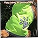 Hund reflektierende Weste hohe Sichtweite Nacht Sicherheitswesten Haustier Jacke Kleidung Fluoreszierende grüne S