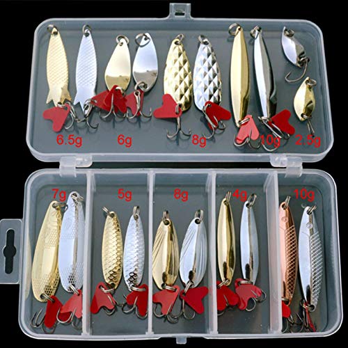 Tomantery Iscas de pesca, iscas de robalo textur afundado colher de robalo realista iscas de pesca d