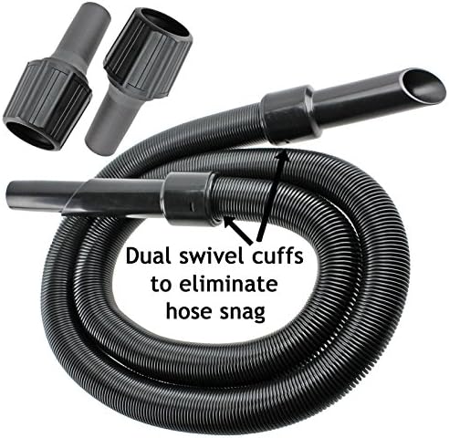 SPARES2GO 6m Extension Pipe Hose Kit for Shark Vacuum Cleaner (6 Metre Hose + 3 x Adaptors)