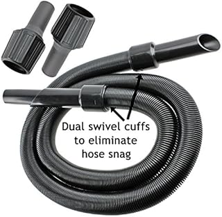SPARES2GO 6m Extension Pipe Hose Kit for Shark Vacuum Cleaner (6 Metre Hose + 3 x Adaptors)