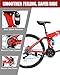 CamPingSurvivals Folding Mountain Bike, 26/27.5