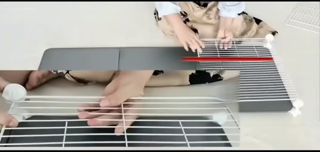 Closed Bunny Cage, Rabbit Cage Indoor with Extra Large Pull