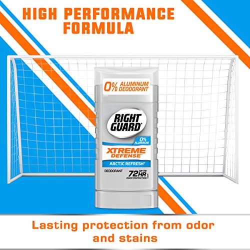 Right Guard Xtreme Defense Aluminum-Free Deodorant Invisible Solid Stick, Arctic Refresh, 3 Oz, 4 Count (Pack Of 1) #TOP4