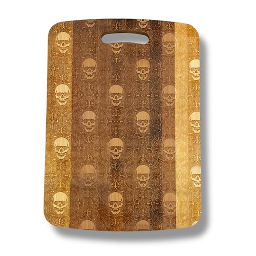 Tabla de Cortar Rectangular de Bambú Hip Flask Plus 35.01 cm x 24.77 cm x 1.905 cm con Mango Integrado miniatura 1