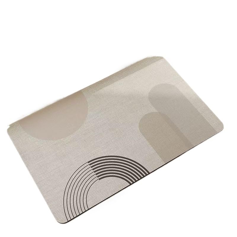 1pc Salle de Bain Absorbant diatomée Boue Toilette paillasson Tapis Sol(JZ-5,60x90cm23.6x35.4in)