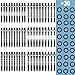 Leitee 30 Pcs Aluminum Dart Shafts for Steel Tip 50 mm 53 mm Dart Stems Accessories with 30 Rubber Rings 120 Replacement Flights and 1 Wrench for Outdoor Indoor Sports(Black)