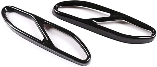 Miniatura 3 de Tapacubos de acero inoxidable para Mercedes Benz Clase S W222 2018-2019 (negro brillante, 2018-2019)