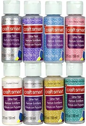 Glitter Acrylic Paint Set by Craft Smart 8 pcs
