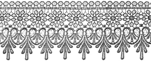 Grey Venice Lace Trim Wide Lace Ribbon Silver Floral Embroidered Lace Edge Trim for Sewing Crafts, Wedding Dress Embellishment, Home Decor