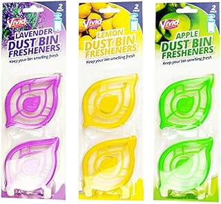 Vivid 6 x Bin Freshener Smelling FRESH Dustbins Swing Pedal Air Fragrance UK FREE P&P