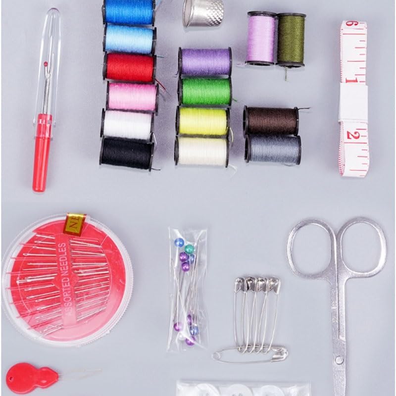 Home Rose Red Multi Functional Convenient Travel Sewing Kit Set