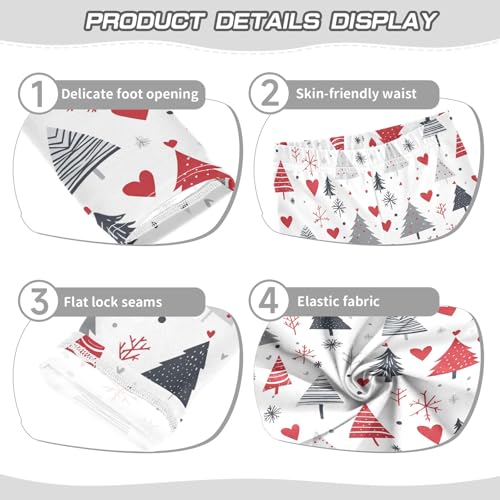 senya Girls Printed Leggings Yoga Pants Winter Trees Love Pattern for Kids in 4t to 10 Years, 4T3