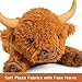 5lbs Highland Cow Weighted Stuffed Animals, 22in Giant Highland Cow Gift Plush Toy,Adorable Stuffed Animal for Kids and Adults Highland Cattle Plushie Pillow Decor