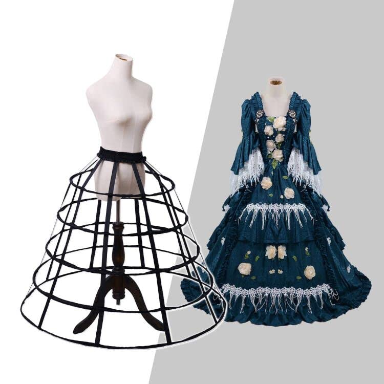 Image of Women Crinoline Petticoat Hoops Skirt Short Half Slip Underskirt for Girls Wedding Bridal Underskirt Slip