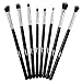 Matto Professional Makeup Eye Brush Set Eyeshadow Brushes 8-Piece(Black)