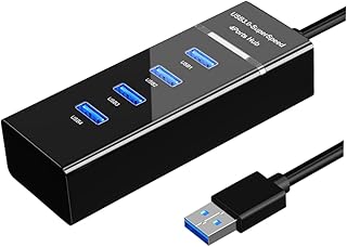 UKCOCO 1pc 4 USB Splitter Cable Splitter USB Adaptor USB Hub Multifunction Hub USB Hub High Speeds USB 3.