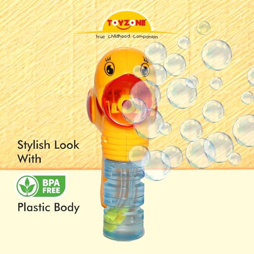 Image of Toyzone Bubble Duck-60048 | Portable Bubble Maker Machine | Outdoor & Indoor Activity Toy | Colorful Bubbles | Cool Toy for Girls & Boys