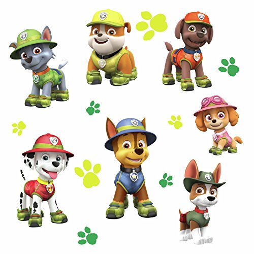 RoomMates RMK3611GM Paw Patrol Jungle Peel and Stick Giant Wall Decals - Image 3