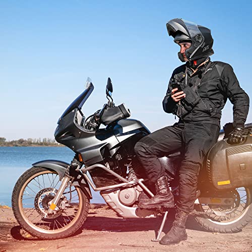 Ahr Motorcycle Helmet Dual Visor Modular Flip Up Full Face Helmet Dot Approved Helmet Run-M3 For Adult Motorbike Street Bike Moped Racing (Matte Black, M) #TOP7