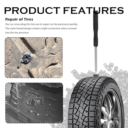 Image of 100PCS 3-Size Tire Repair Rubber Nail Kit with Screwdriver