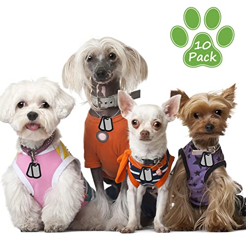 10 Pack Dog Tag Silicone Silencer Black Military Dog Tags Silencers For Authentic Military Id Tags Rubbers To Reduce Noise And Protect Tag, 52 X 31 Mm/ 2.04 X 1.22 Inches #TOP4