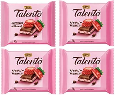 Garoto Talento Morango Pack 4