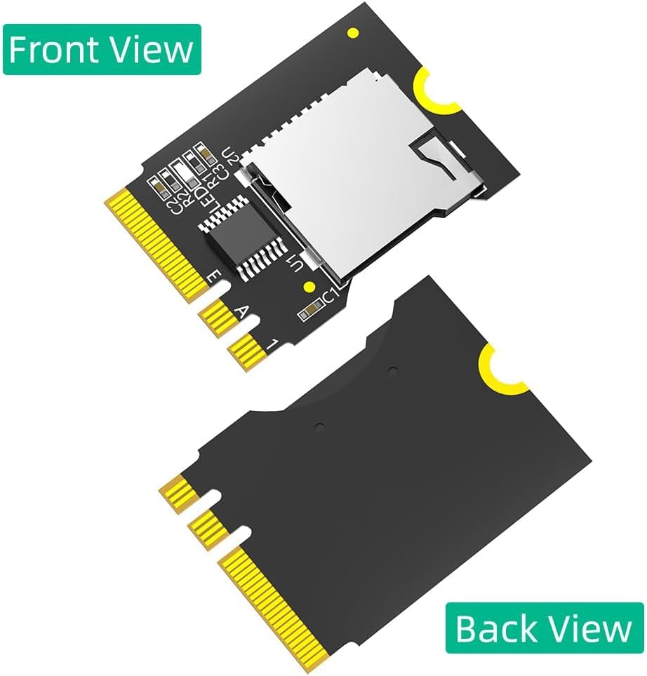 Convertisseur Mustpoint TF vers NGFF Key A-E pour carte SDHC SDXC M.2