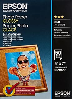 Epson C13S042545 13 x 18 cm Glossy Photo Paper (Pack of 50)