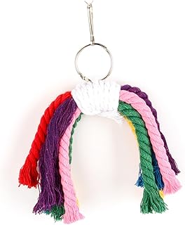 Mipcase Brinquedo De Corda Papagaio Papagaio De Algodão Brinquedo De Corda De Papagaio Brinquedo De Papagaio Pendurado Brinquedos De Papagaio Suprimentos De Papagaio Brinquedo De Mordida