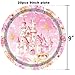 80 Pcs Princess Castle Birthday Party Tableware Set, Include Dinner Dessert Plate Napkins and Forks, Watercolor Magical Fairytale Birthday Dinnerware Party Supplies for Girls, Serves 20 Guests