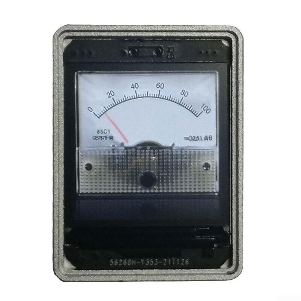 Zoegneer 3,3 cm (1,3 Zoll) Sprachgesteuertes Multi-Modus-Analog-Musik-Audio-Pegel-VU-Messgerät mit hochfestem Gehäuse aus Aluminiumlegierung, HD-Display, GPS-Zeitsynchronisation für Auto Centra