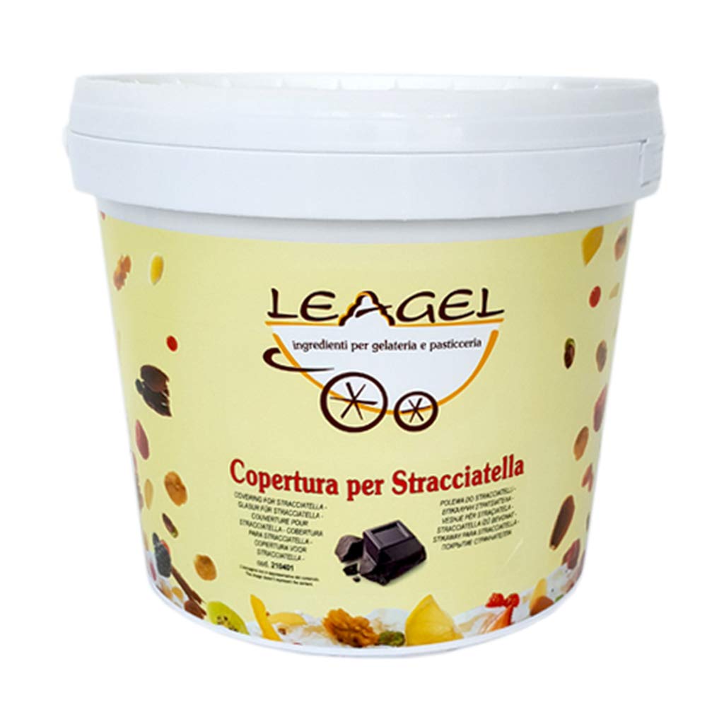 Stracciatella Copertura al Cioccolato Fondente per Gelato Leagel - 5 Kg -