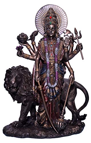 BRK HANDICRAFT Goddess Durga Statue for Home Decor | Indian Goddess Durga Maa | Hindu Goddess Durga Sculpture Statues | Bronze Durga for Durga puja | Durga Idol for Navratra
