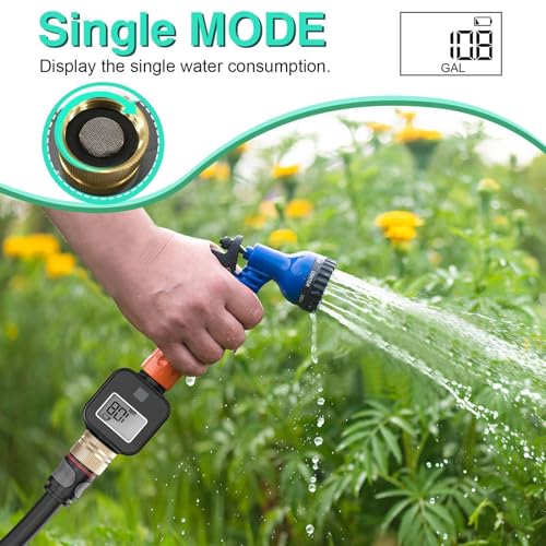 Medidor electrónico de flujo de agua y sensor digital LCD programable para tuberías domésticas 3