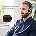 Trucker Bluetooth Headset Wireless with Noise canceling Microphone, On-Ear Wireless Headphones with Mic,Over The Head Earpiece for iOS & Android Mobile Phone, Skype, Truck Drivers, Call Center,Voip
