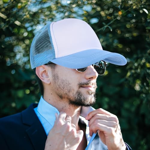 Casquette polyester blanc respirant pour sublimer vos logos sans déformation - 6
