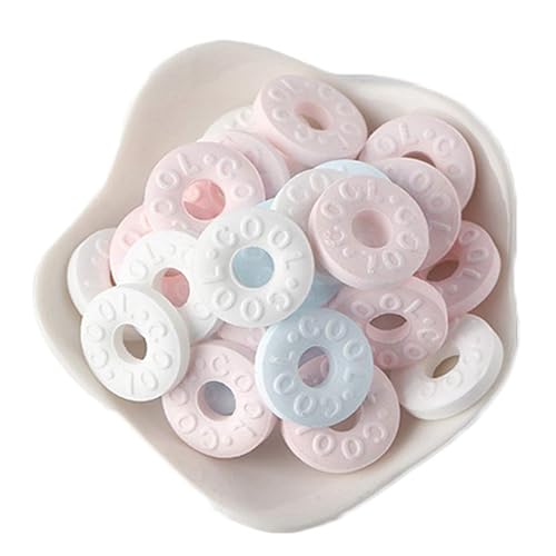 Miniatura 2 de OuYang Hengzhi Chino Clásico Sin Azúcar Forma De Anillo Mentas Sabor Miel Melocotón 500g17.6oz