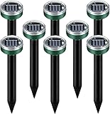 Ultrasonic Mole Repellent Solar Powered Gopher Repellent, Vole Repellent Mole Repellent for Lawn Garden Yard Waterproof Get Rid of Moles Voles Gophers Rats Rodents