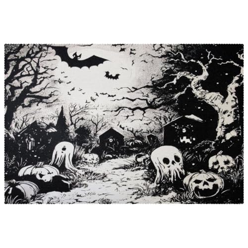 Set de table antidérapant motif arbre mort résistant à la chaleur - 2