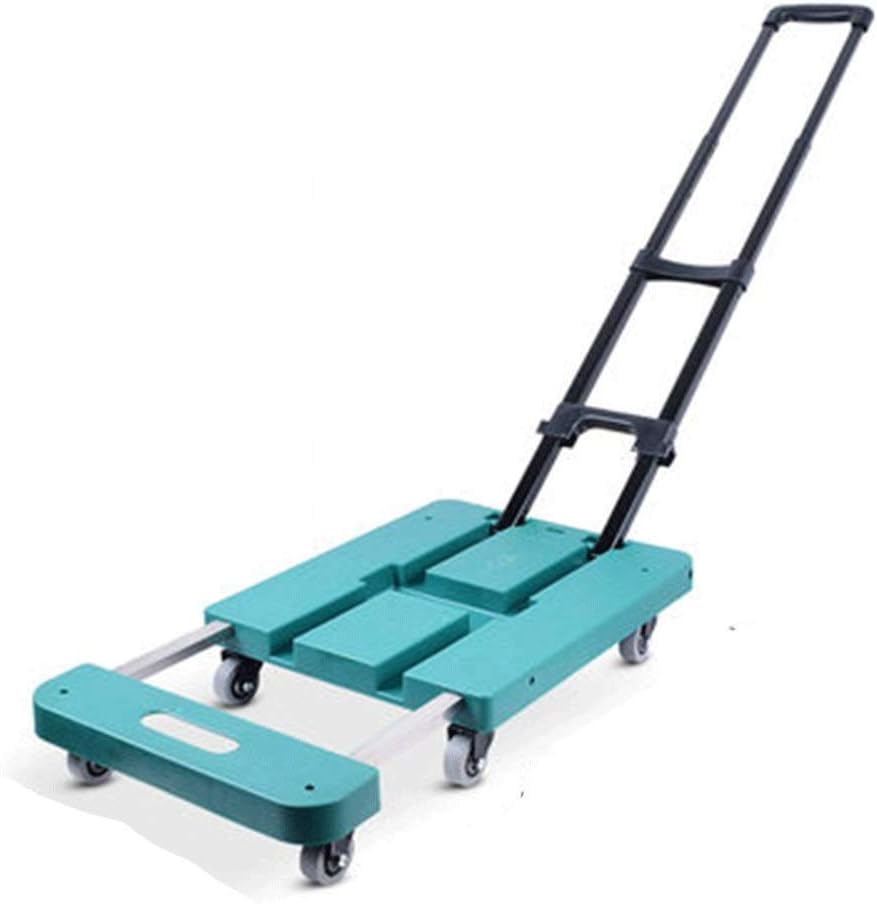 Heavy Duty Luggage Cart Dolly Folding Platform Moving Warehouse Push Hand Truck(Gray)