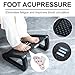 ZLMHYYM Foot Rest for Under Desk at Work - Six Heights Adjustable Under Desk Footrest - Ergonomic Foot Stools for Under Office Desks - Desks Foot Rest with Massage Rollers - Leg Rest for Chair (Black)