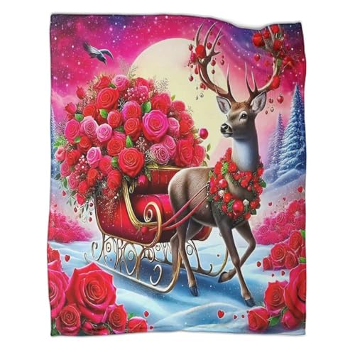 Couverture de lit cerf chaude pour vos soirées cocooning