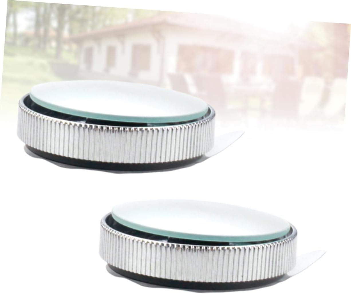 Unomor 360-Degree Adjustable Suction Cup Wide Angle Rearview Car Vehicle Mirror Set 2PC Small Round Enhanced Safety