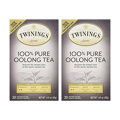 Twinings China Oolong Tea, 20 Tea Bags (2 Packs of 10)