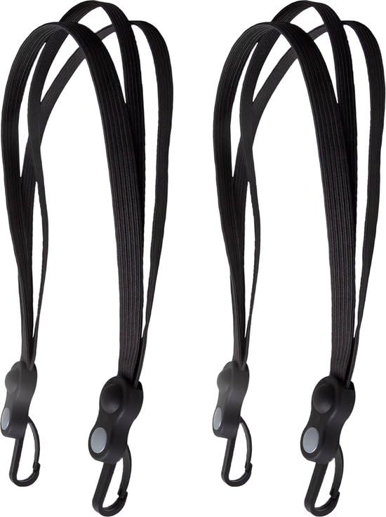 Sangles de fixation vélo électrique 120 cm de haute résistance avec crochets noirs