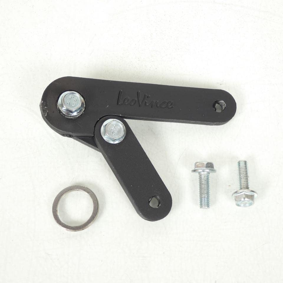 Support divers LeoVince en acier renforcé pour pot Yamaha Bw's 50 avant 1999
