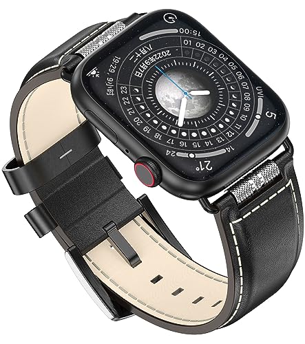 Bracelet en cuir Apple Watch idéal pour le bureau et les sorties homme