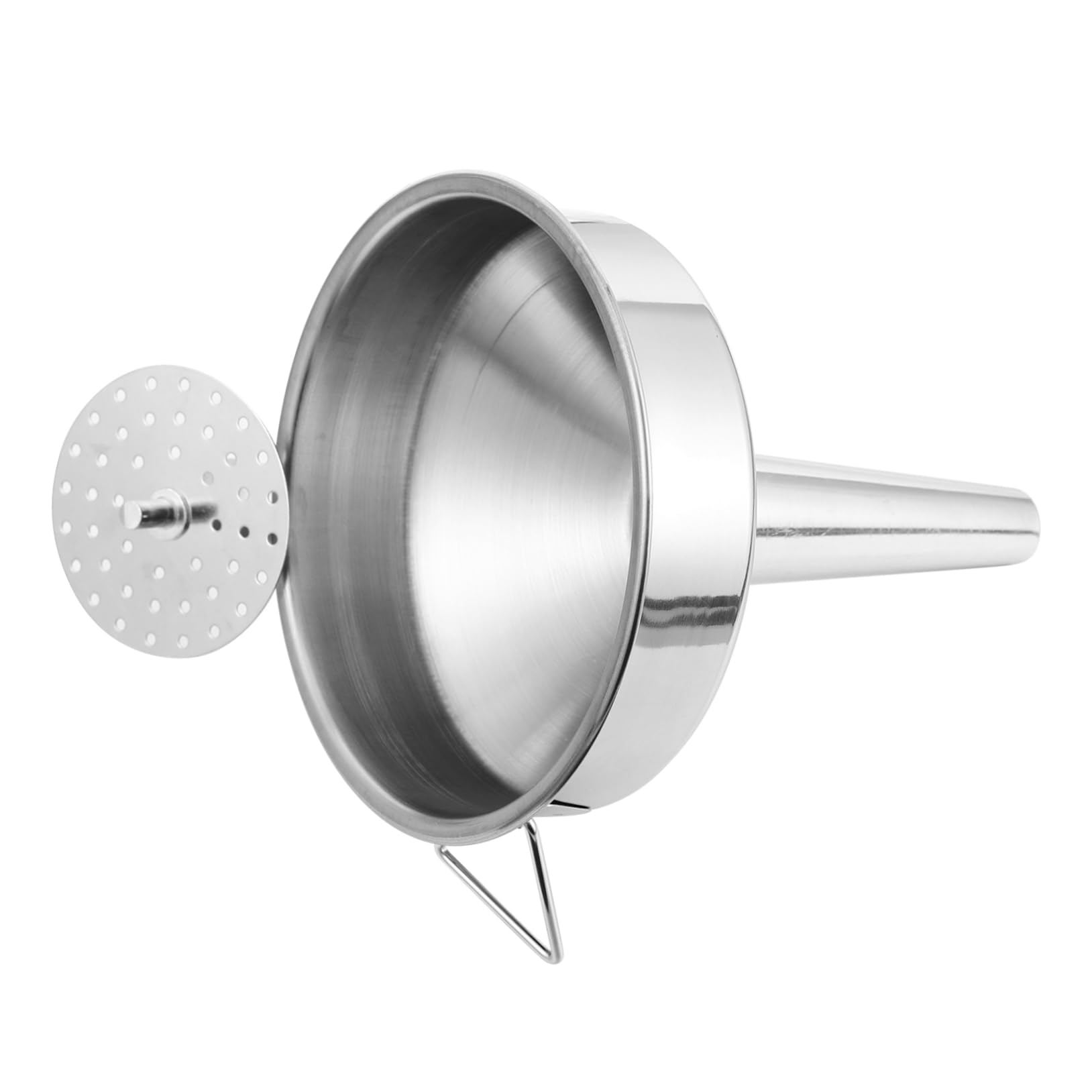 ORFOFE 2pcs Funnel Filling Bottle Stainless Strainer Hopper Filter Oil Hopper Filter Calibers Tool Stainless Steel